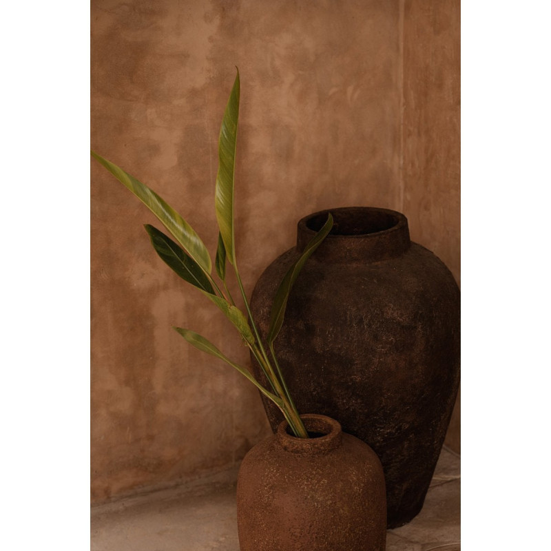 Vase en terre cuite bordeaux 50 x 50...