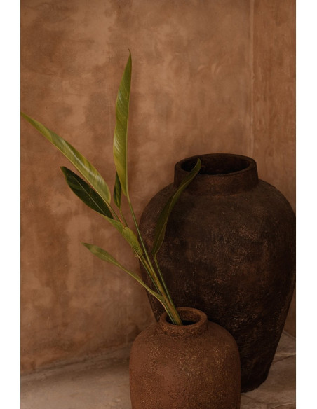 Vase en terre cuite bordeaux 50 x 50 x 70 cm The Volcanic