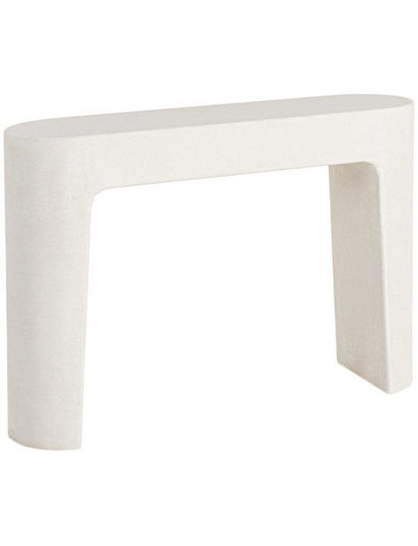 Console blanche en MDF 120 x 32 x 80 cm Wilma