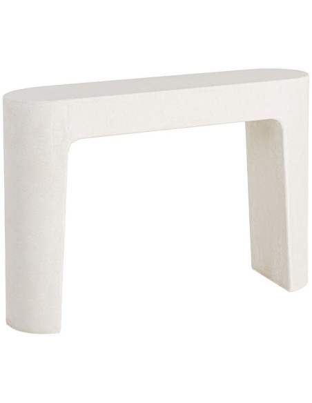 Console blanche en MDF 120 x 32 x 80 cm Wilma