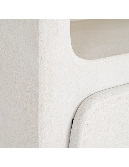 Bibliothèque blanche en MDF avec portes 80 x 35 x 180 cm Wilma