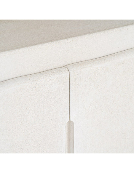 Bibliothèque blanche en MDF avec portes 80 x 35 x 180 cm Wilma