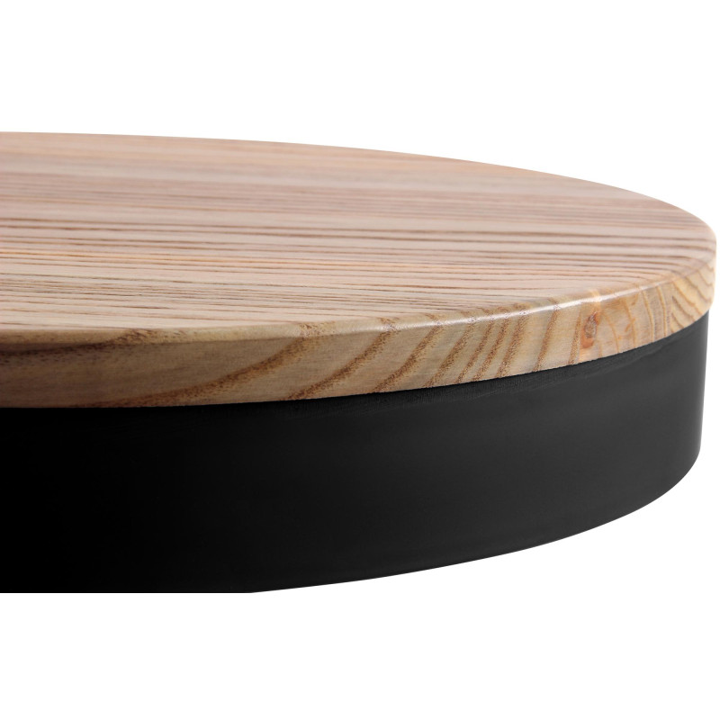 Tabouret de bar réglable bois d’orme...