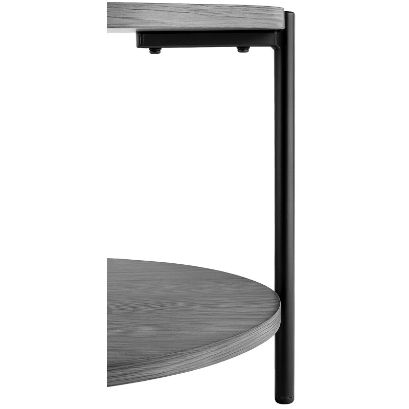 Table basse ronde grise à 2 plateaux...
