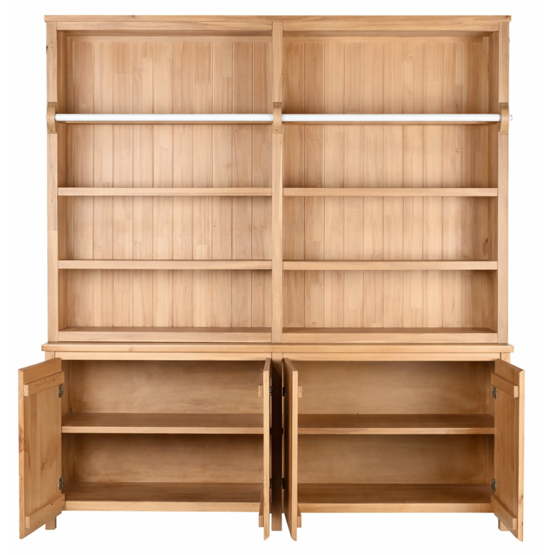 Bibliothèque avec échelle en pin...