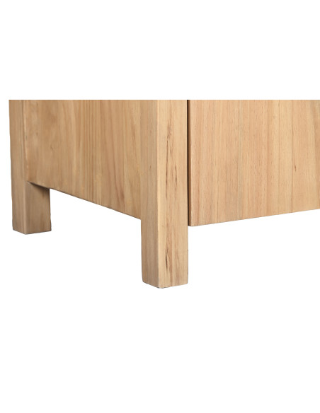 Bibliothèque avec échelle en pin naturel et métal 200 x 45 x 220 cm Manzanera