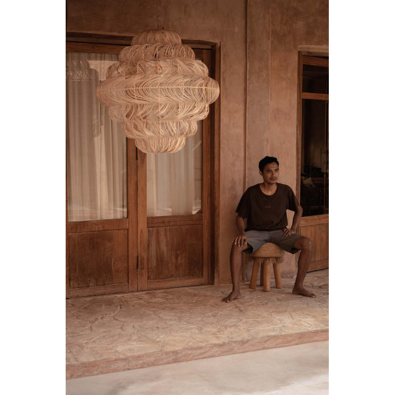 Suspension en rotin naturel 102 x 102...