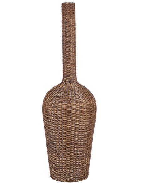 Suspension amphore en rotin noyer foncé 50 x 50 x 156 cm The Amphora