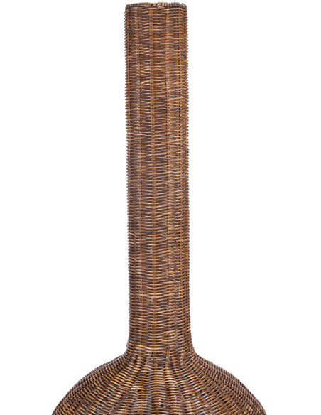 Suspension amphore en rotin noyer foncé 50 x 50 x 156 cm The Amphora