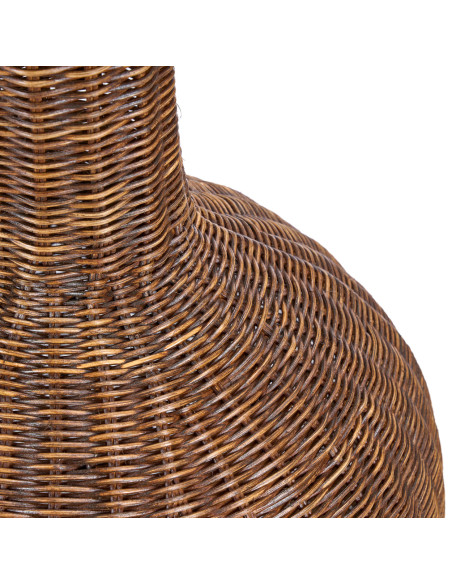 Suspension amphore en rotin noyer foncé 50 x 50 x 156 cm The Amphora