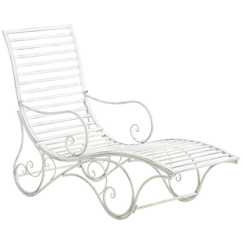 Chaise longue de jardin en métal...