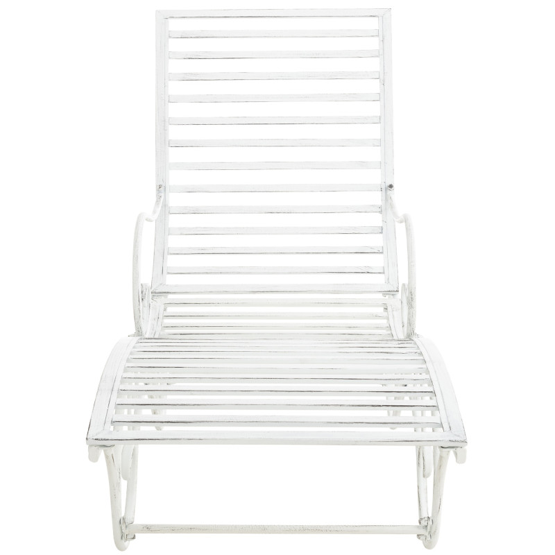 Chaise longue de jardin en métal...