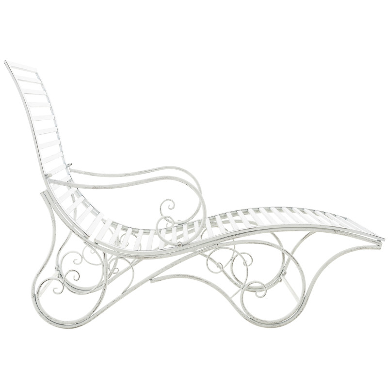 Chaise longue de jardin en métal...