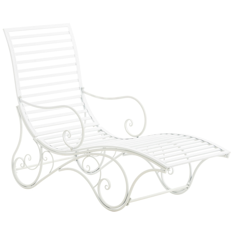 Chaise longue de jardin en métal...