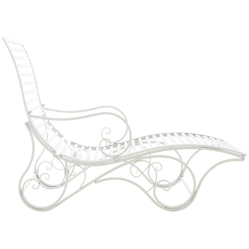 Chaise longue de jardin en métal...