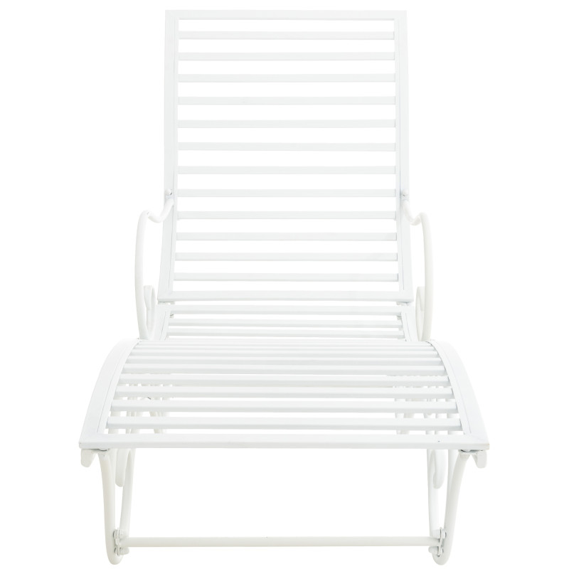 Chaise longue de jardin en métal...