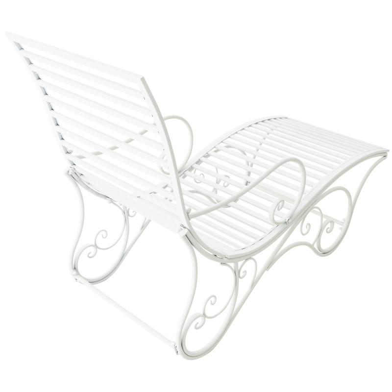 Chaise longue de jardin en métal...
