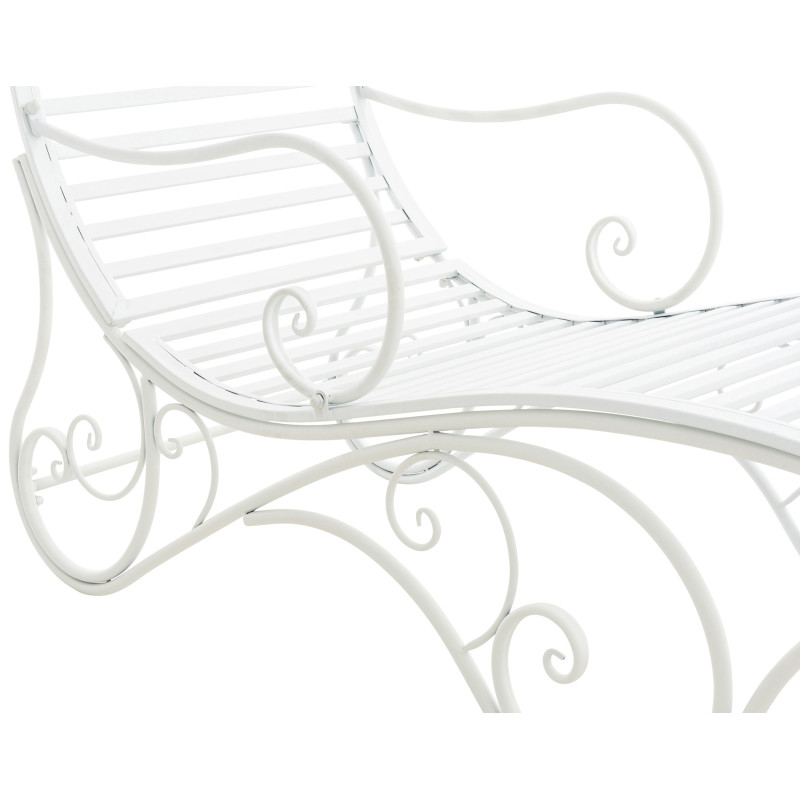 Chaise longue de jardin en métal...
