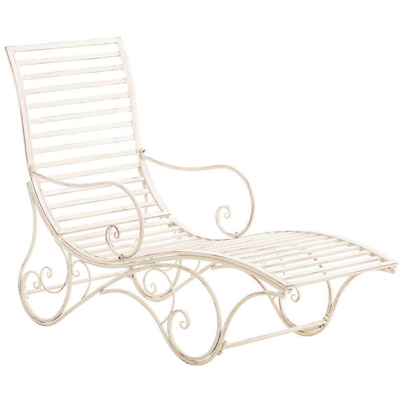 Chaise longue de jardin en métal...