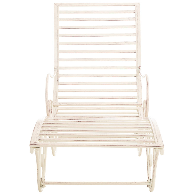 Chaise longue de jardin en métal...