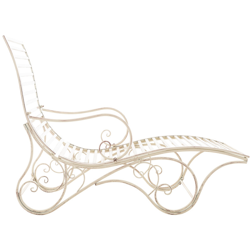 Chaise longue de jardin en métal...