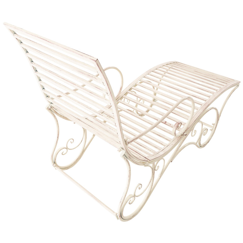 Chaise longue de jardin en métal...