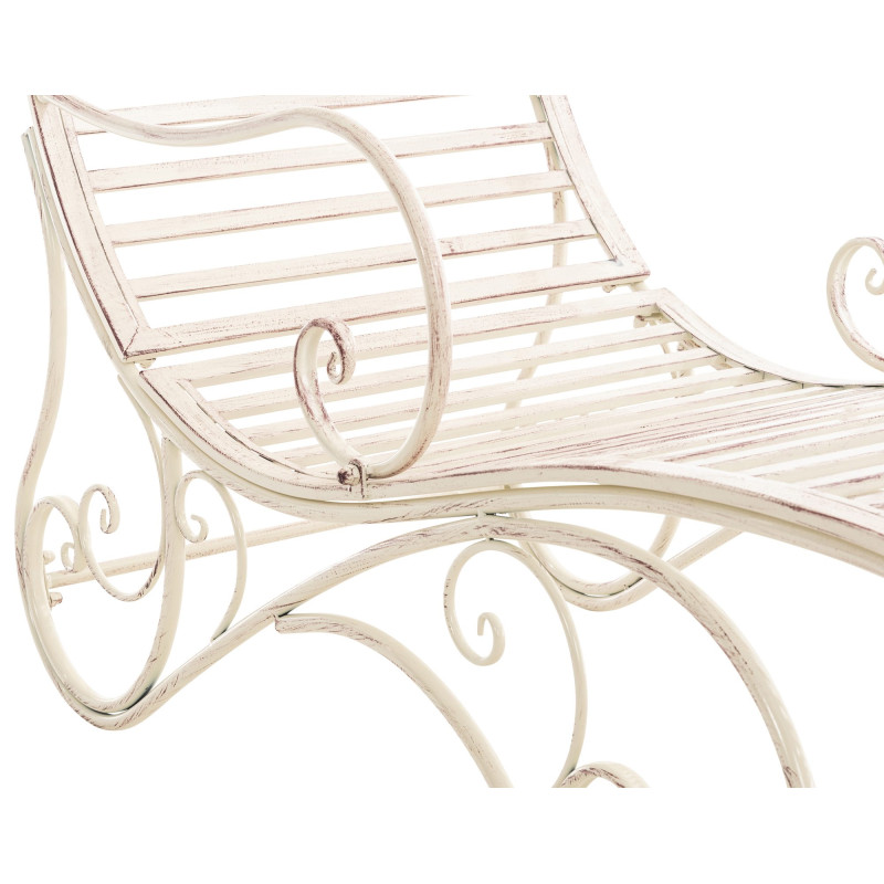 Chaise longue de jardin en métal...