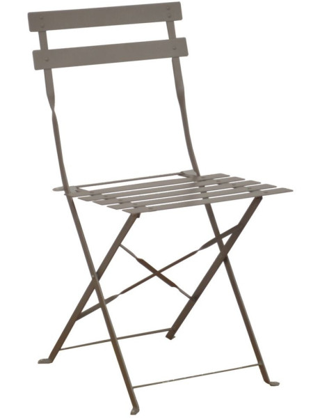Lot de 4 chaises de jardin pliantes en acier mastic 41 x...