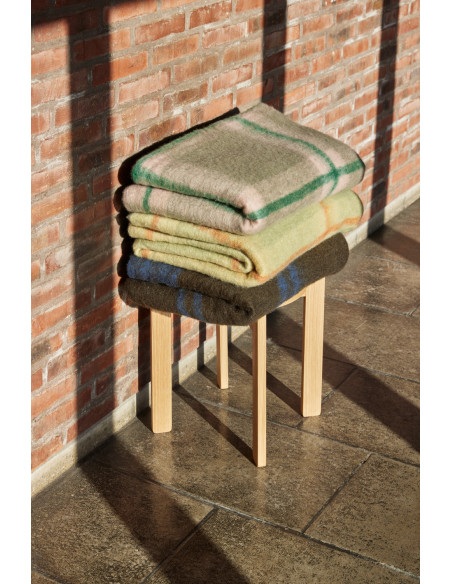 Tabouret naturel en MDF et chêne Ø 45 x H 42 cm Always