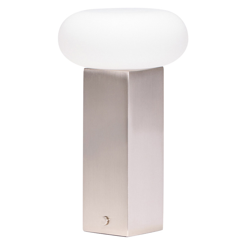Lampe à poser LED rechargeable nickel...