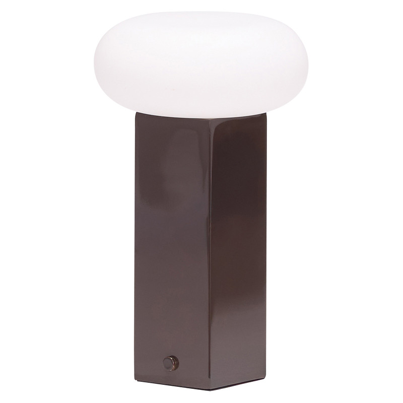 Lampe à poser LED rechargeable marron...