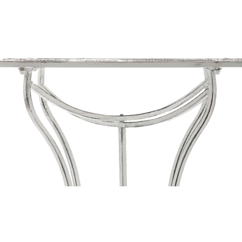 Table de jardin carrée blanc antique...