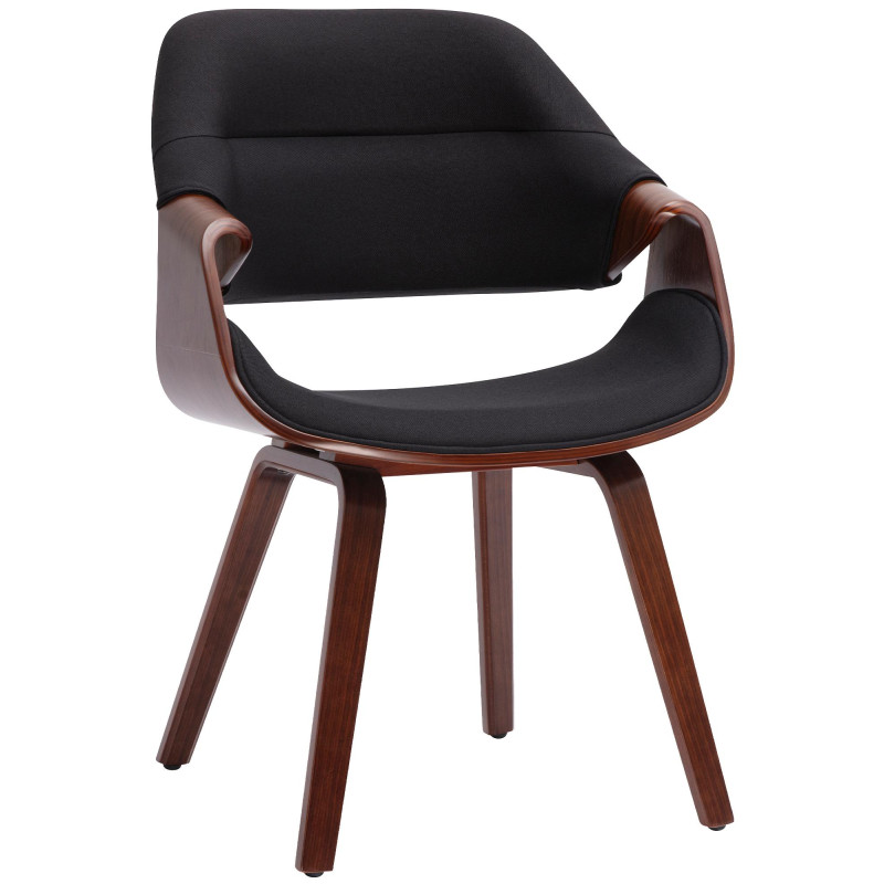 Chaise de salle à manger noire en...