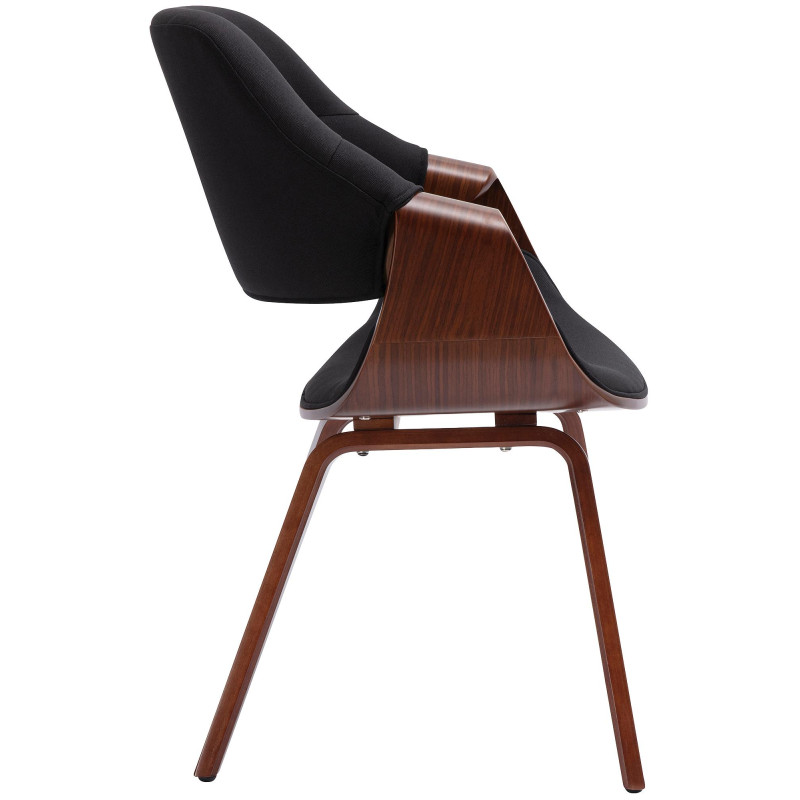 Chaise de salle à manger noire en...