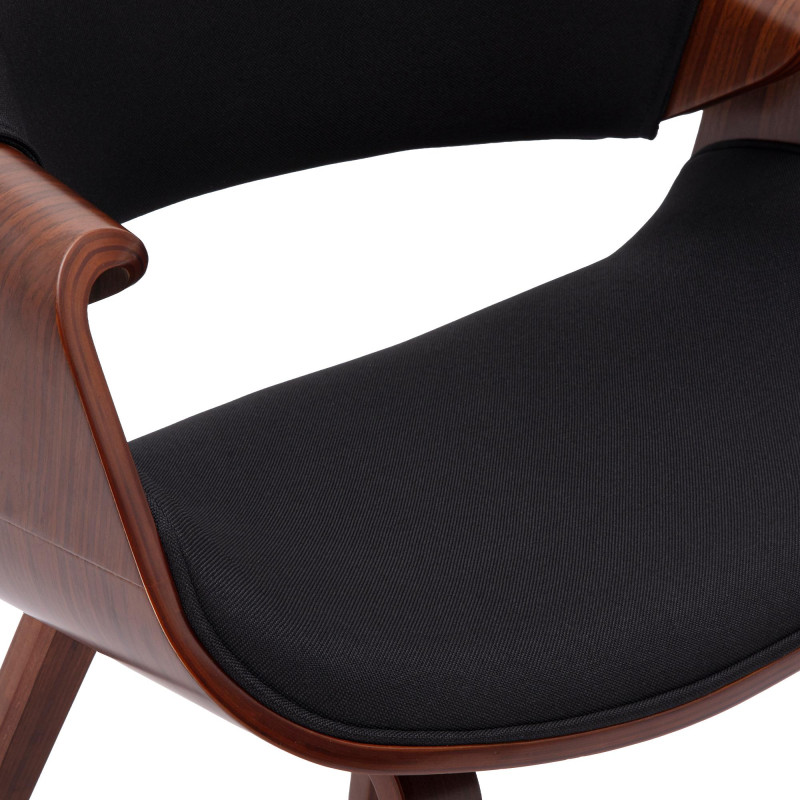 Chaise de salle à manger noire en...