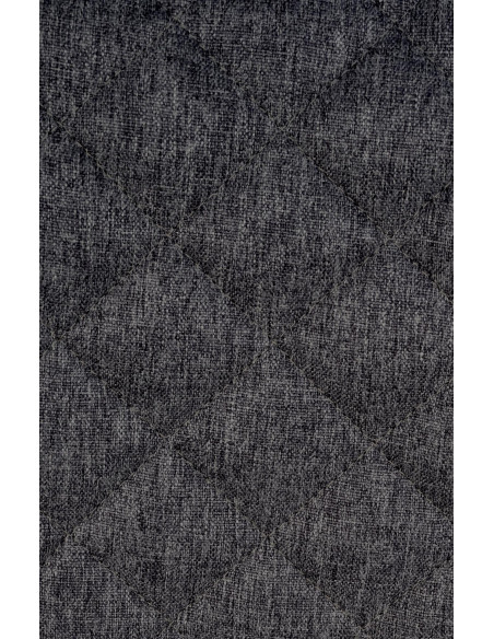 Tabouret de bar réglable pivotant noir en tissu et métal noir 50 x 52 x 84 à 105 cm Oziel