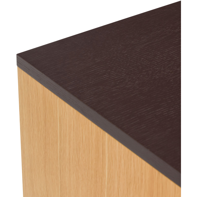 Buffet bas marron et naturel en MDF...