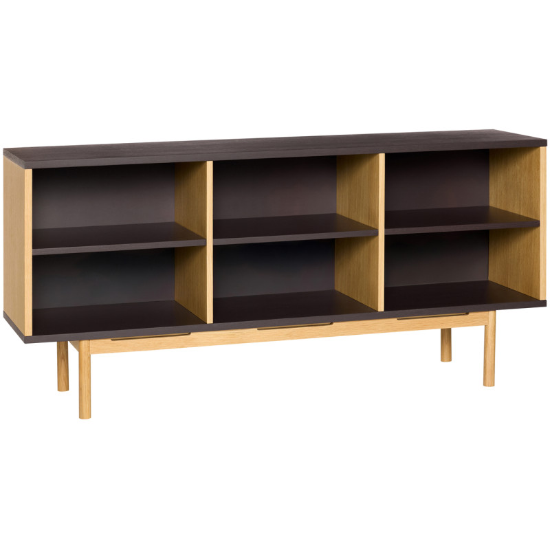 Buffet bas marron et naturel en MDF...