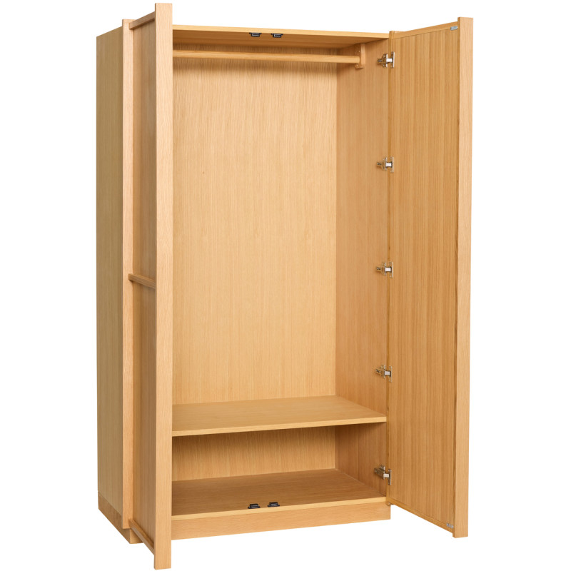 Armoire penderie large naturelle en...