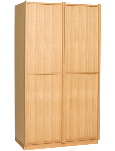 Armoire penderie large naturelle en MDF et chêne 100 x 55...