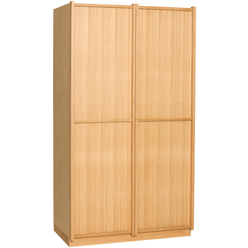 Armoire penderie large naturelle en...