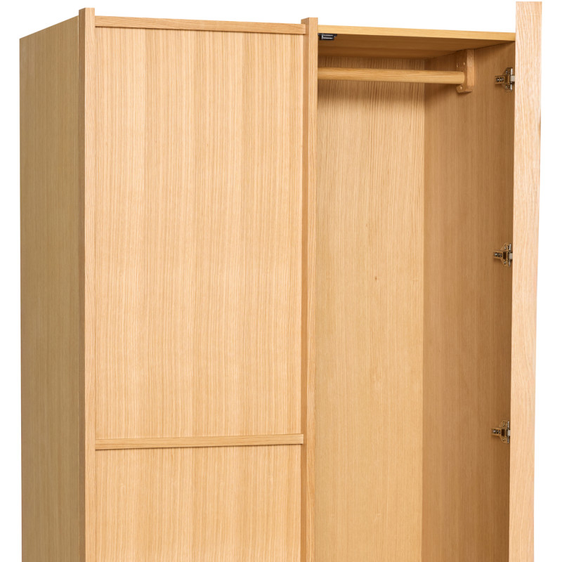 Armoire penderie large naturelle en...