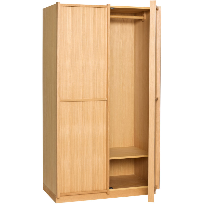 Armoire penderie large naturelle en...