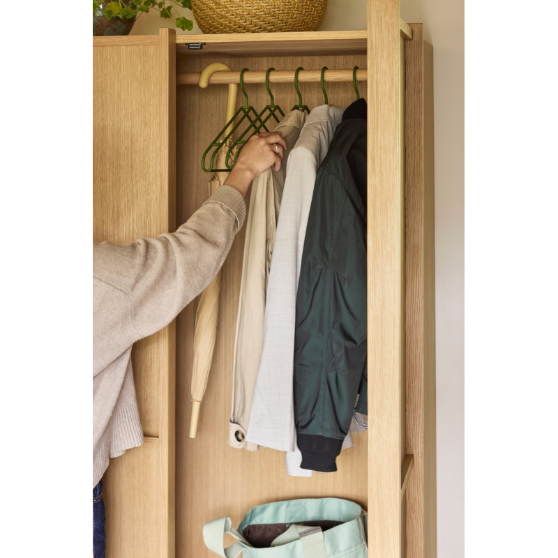 Armoire penderie large naturelle en...