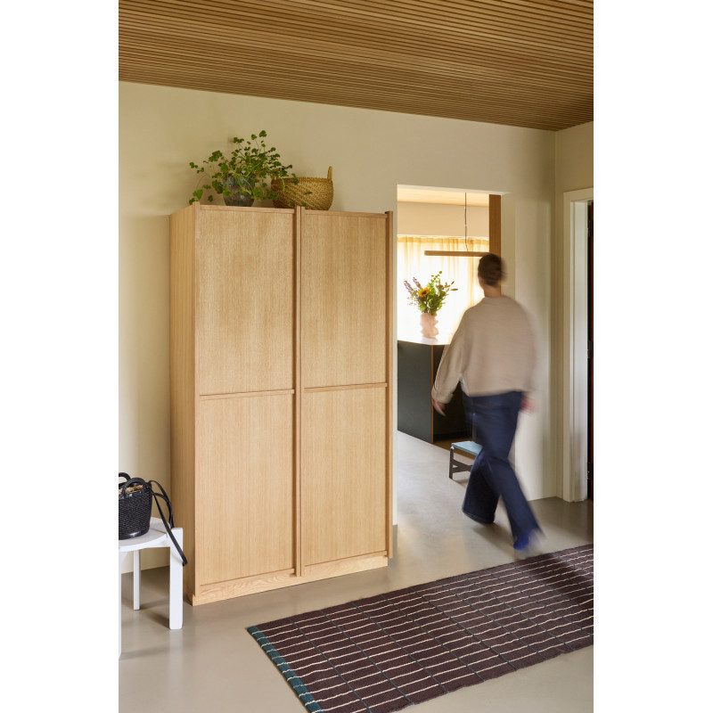 Armoire penderie large naturelle en...