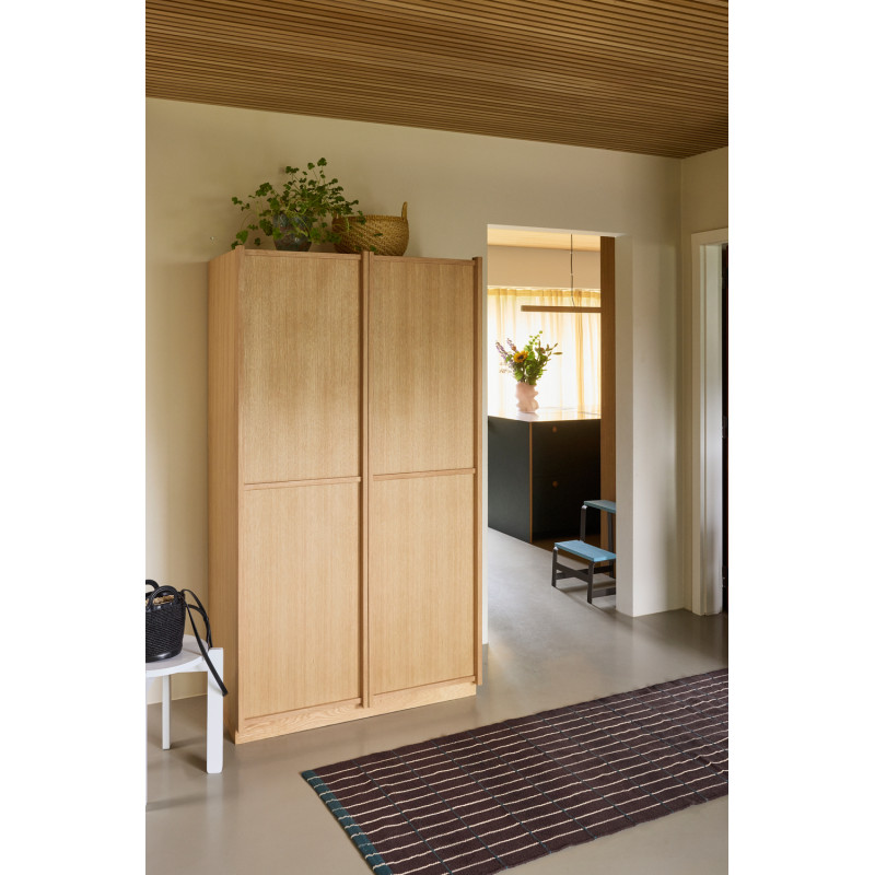 Armoire penderie large naturelle en...