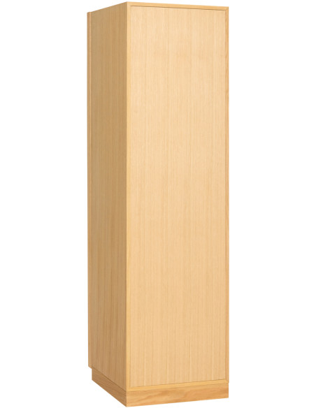 Armoire penderie étroite naturelle en MDF et chêne 50 x 55 x 181 cm Kura