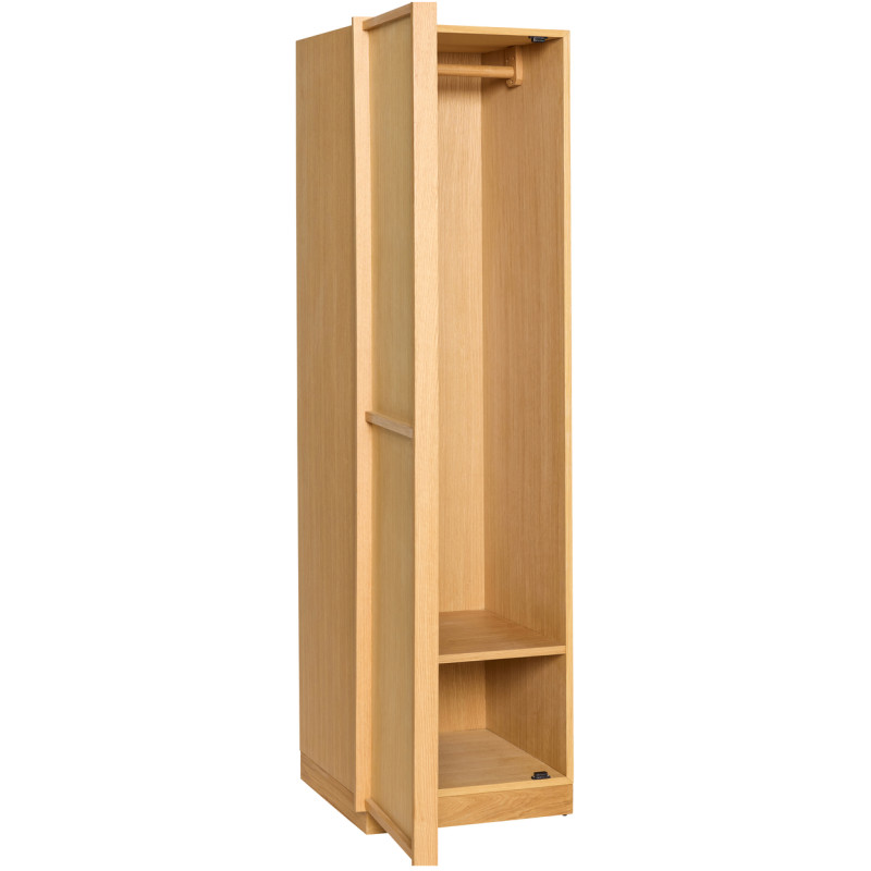 Armoire penderie étroite naturelle en...