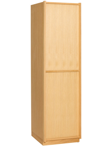 Armoire penderie étroite naturelle en MDF et chêne 50 x...