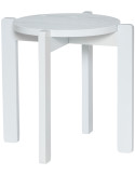 Tabouret gris clair en MDF et chêne Ø 45 x H 42 cm Always